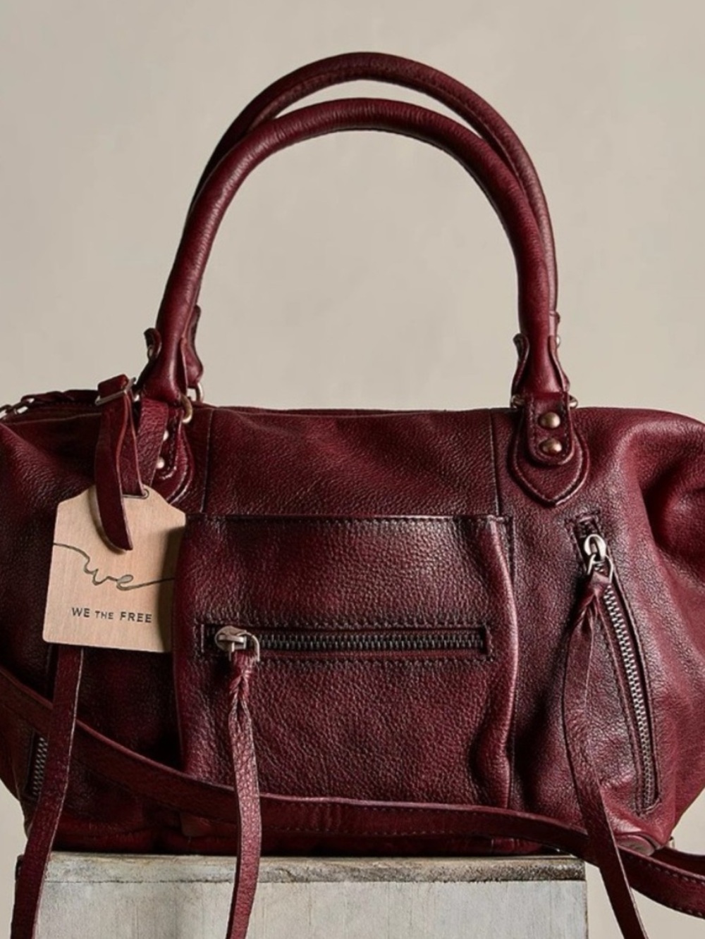 WE THE FREE BABY EMERSON TOTE BAG IN RED ROCK